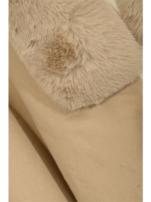 Stola in maglia con collo faux fur Chalk BLUGIRL | PF5016 T030014300